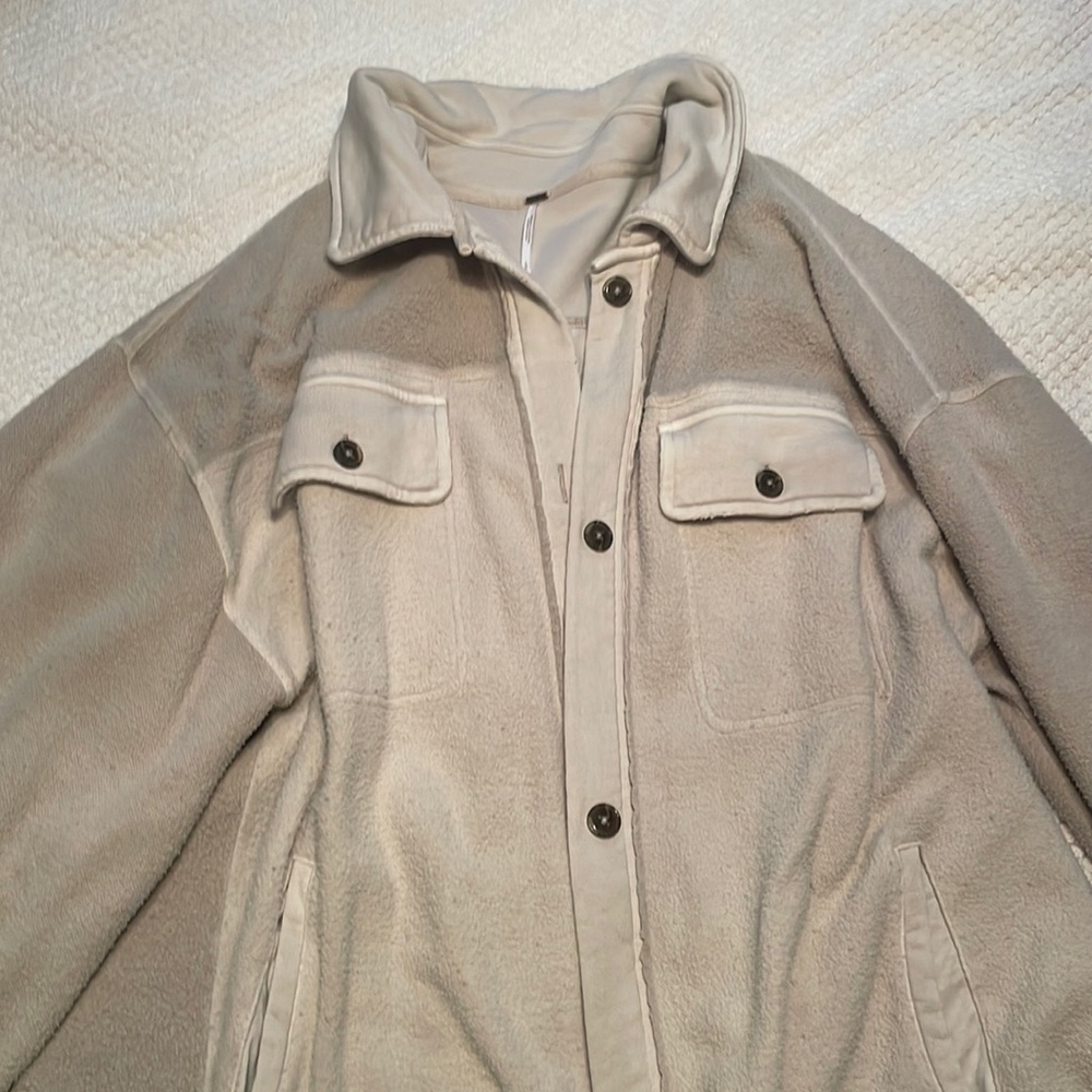 Free People Ruby Jacket - stone color.